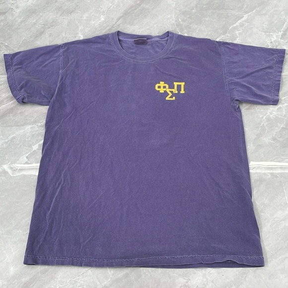 Unisex Comfort Colors University of Alabama Phi Sigma Pi Honor Fraternity Shirt - Picture 1 of 13